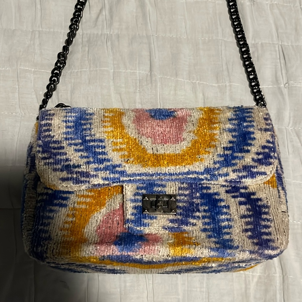 ayca design suede colorful purse